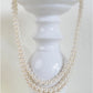 Three Strand Blush Pink Pearl Necklace - Reed House of Jewels