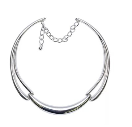 Silver 10 Inch Cable Collar Necklace - Reed House of Jewels