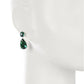 Emerald Faceted Round & Teardrop Stone Drop Earrings - Reed House of Jewels