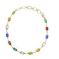 18k Gold Filled Multicolor Stone Anklet - Reed House of Jewels