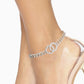 Silver Linked Ring Stone Anklet - Reed House of Jewels