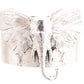 Burnished Silver Elephant Head Cuff - Reed House of Jewels