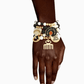 5 pcs Matte Black and White Black Girl Magic Bracelets Stack - Reed House of Jewels
