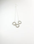 Silver Tone 16" Crystal Pavé Frontal Necklace - Reed House of Jewels