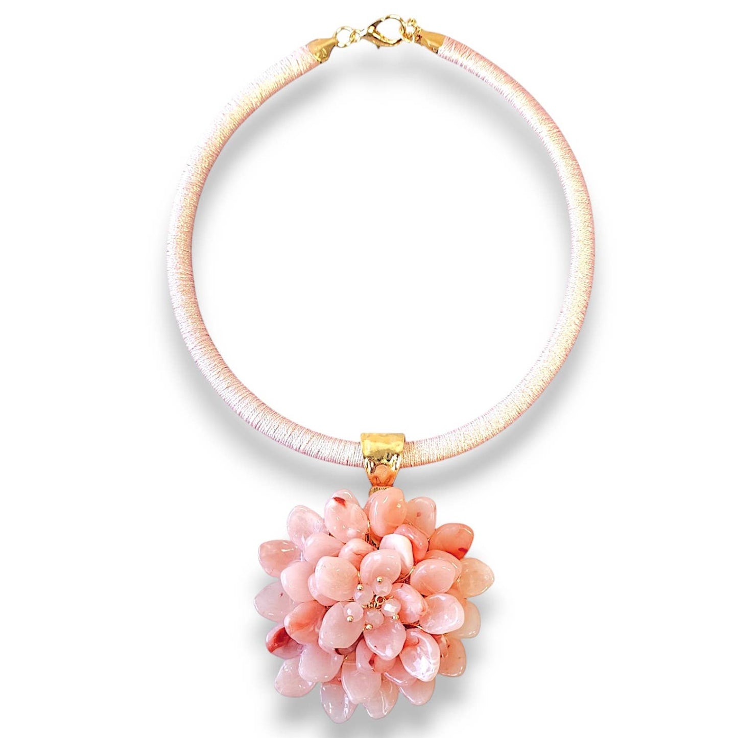 Pink Flower Collar Sakura Necklace - Reed House of Jewels