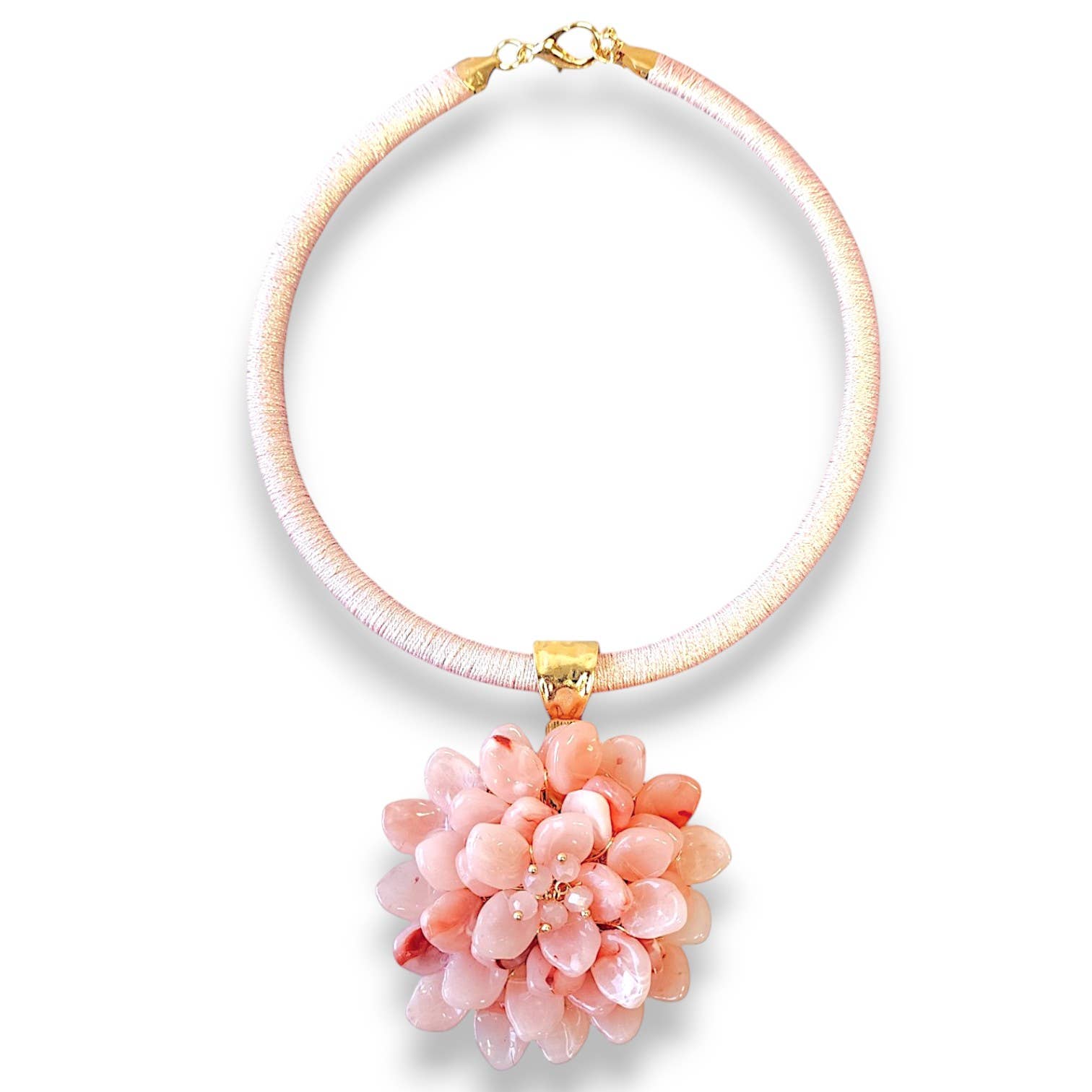 Pink Flower Collar Sakura Necklace - Reed House of Jewels