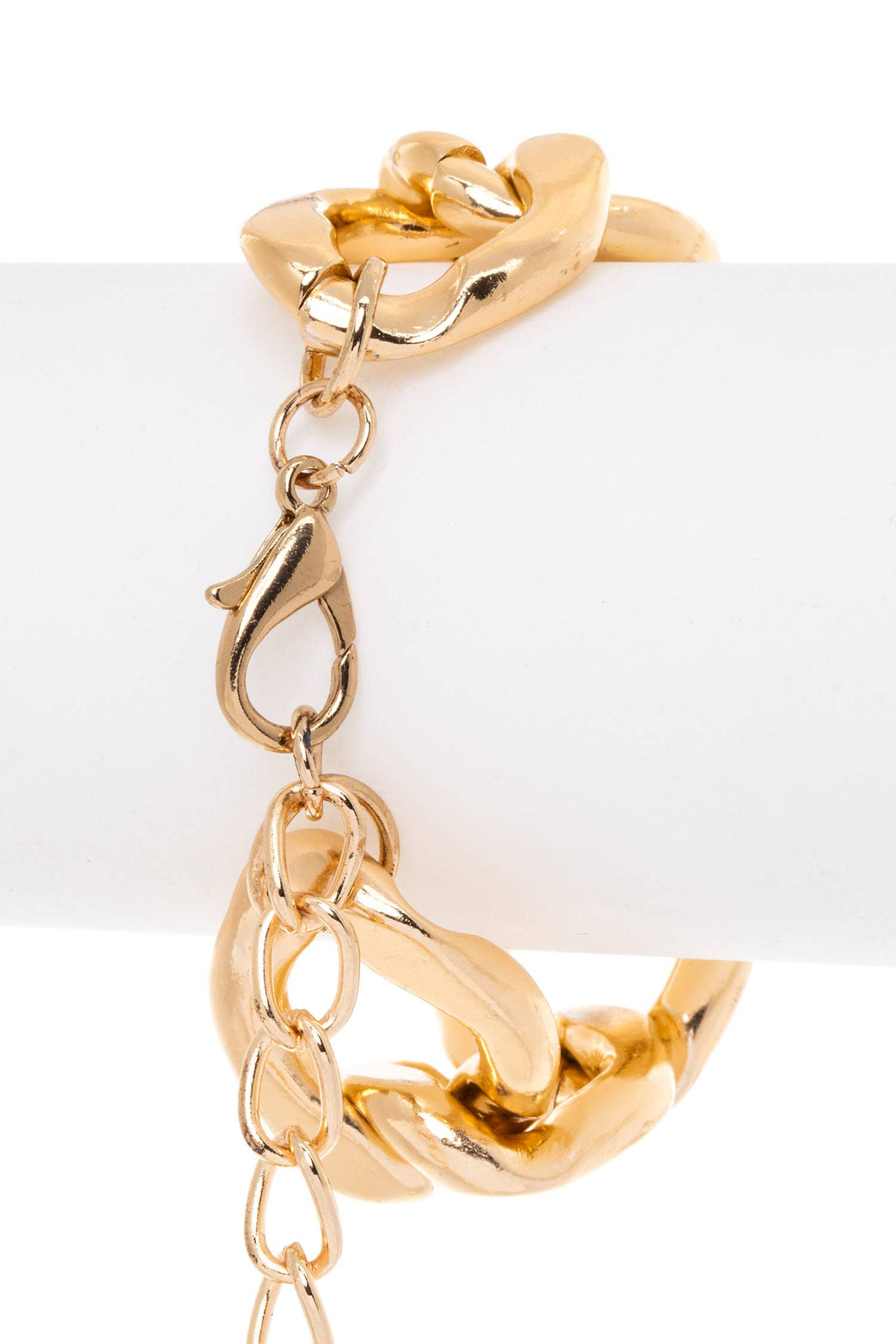Oversized Cuban Link Gold Tone Bracelet - Reed House of Jewels