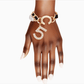 Black Woven Gold Pearl No 5 Bracelet - Reed House of Jewels