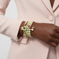 Matte Pink and Green Boutique Charm Bracelet Stack - 5pc - Reed House of Jewels