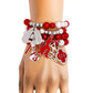 Red and White Pearl Charm 4 Pcs Bracelet Stack - Reed House of Jewels