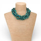 Chunky Turquoise/Teal Beaded Collar Necklace - Reed House of Jewels