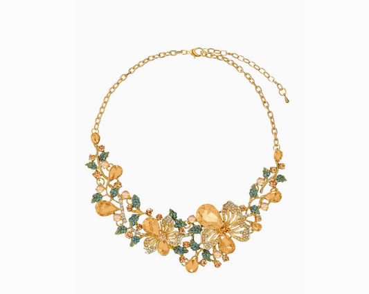 Golden Floral Necklace