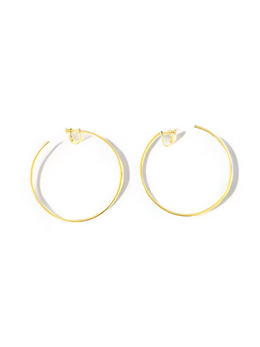 Open Hoop Clip - On Earrings - Reed House of Jewels