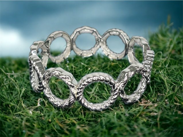 Silver Stretch Rope Bracelet - Reed House of Jewels