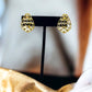 Gold Tone and Bezel Stone Teardrop Clip Earrings - Reed House of Jewels