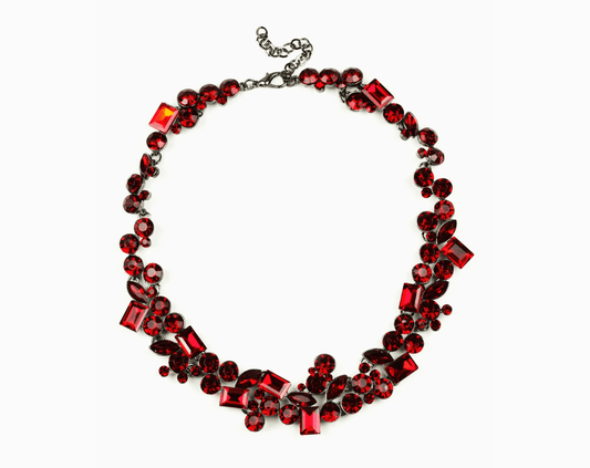 Deep Red Collar Necklace - Reed House of Jewels