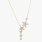 Gold and Crystal Shooting Stars Necklace - Reed House of Jewels
