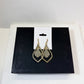 Gold Tone Grey Crystal Drop Earrings - Reed House of Jewels