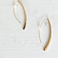 Gold Tone Thread Earrings - Reed House of Jewels