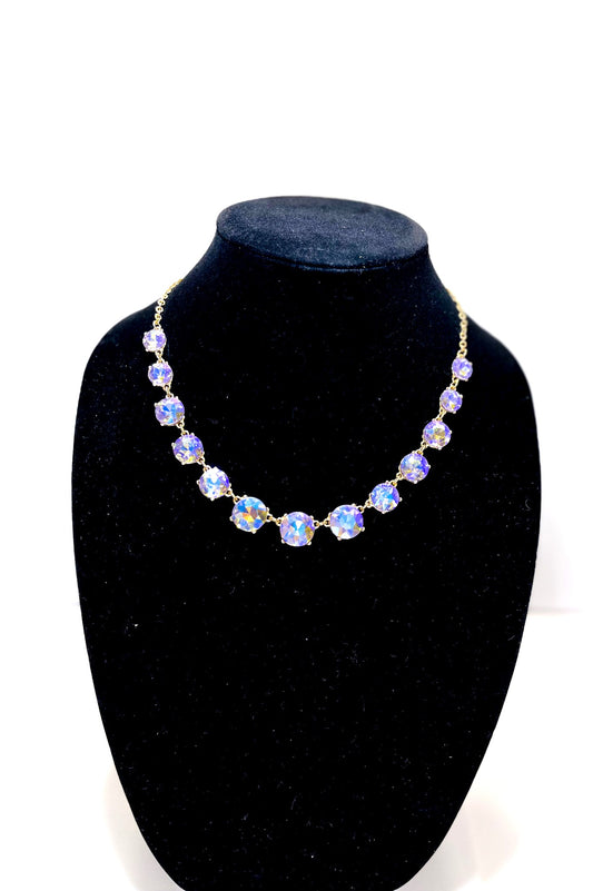 Purple Round Crystal Necklace - Reed House of Jewels