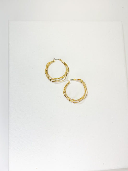 Twisted Hoop Earrings