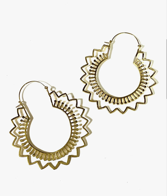 Juhi Brass Earrings