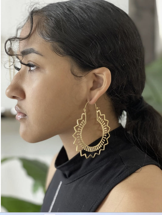 Juhi Brass Earrings