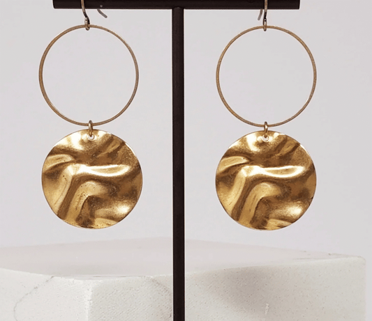 Double Circle Geometric Earrings